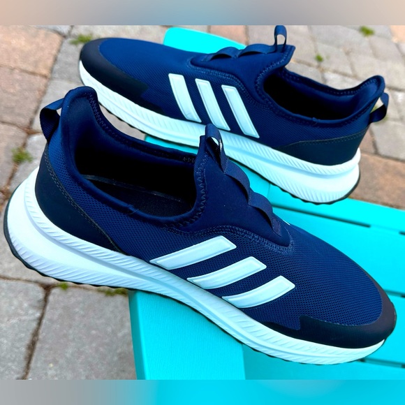 MENS ADIDAS X_PLR PULSE ATHLETIC SLIP-ON SHOES DARK BLUE / CLOUD WHITE / CARBON - Picture 7 of 9